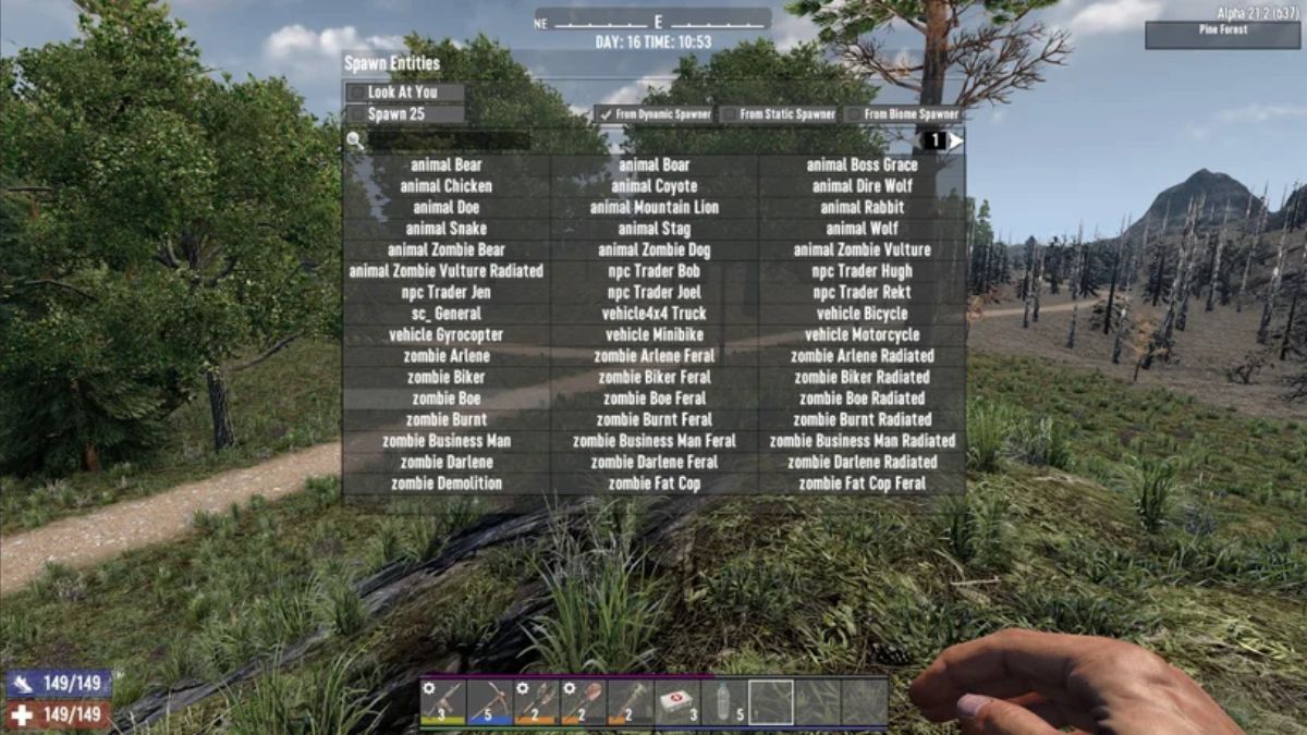 Console commands in 7 days to die All console commands in 7 days to die 1.0