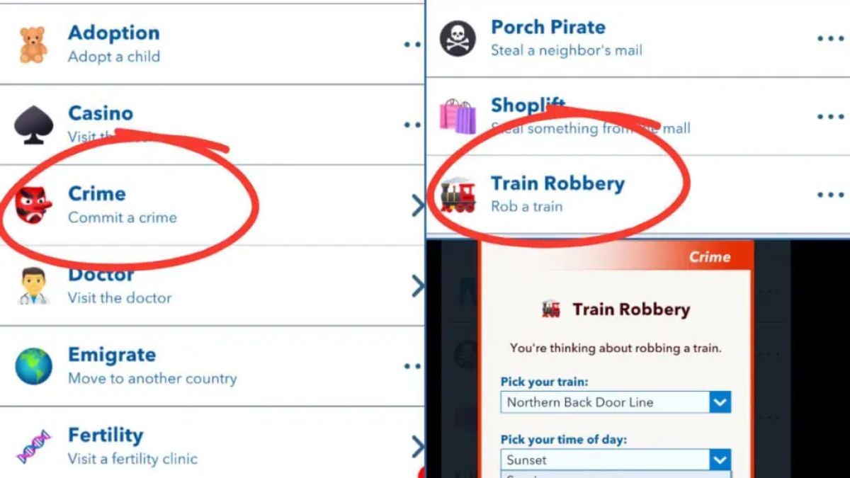 How to Rob a Train in Bitlife