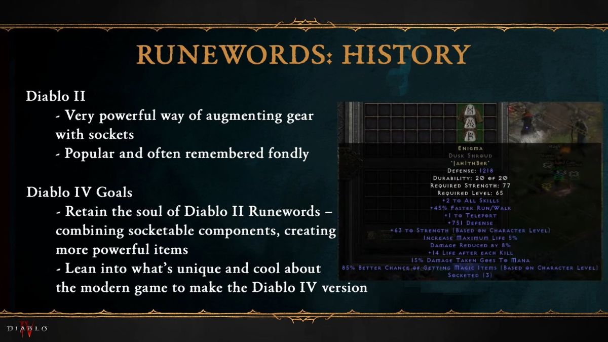 Runewords in Diablo 4: Vessel of Hatred