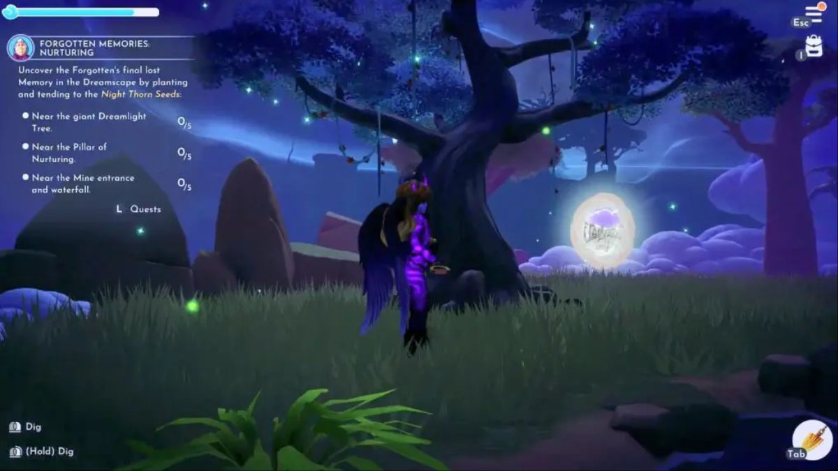 Where to Plant the Night Thorn Seeds Night Thorn Seeds in Disney Dreamlight Valley