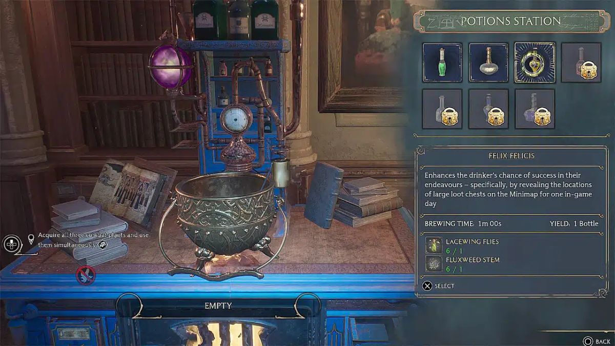 Felix Felicis in Hogwarts Legacy How To Get a Felix Felicis in Hogwarts Legacy