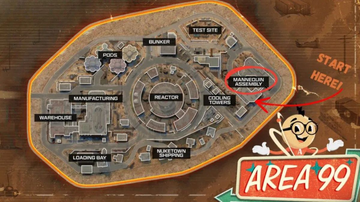 Warzone landing spots Area 99 landing spots