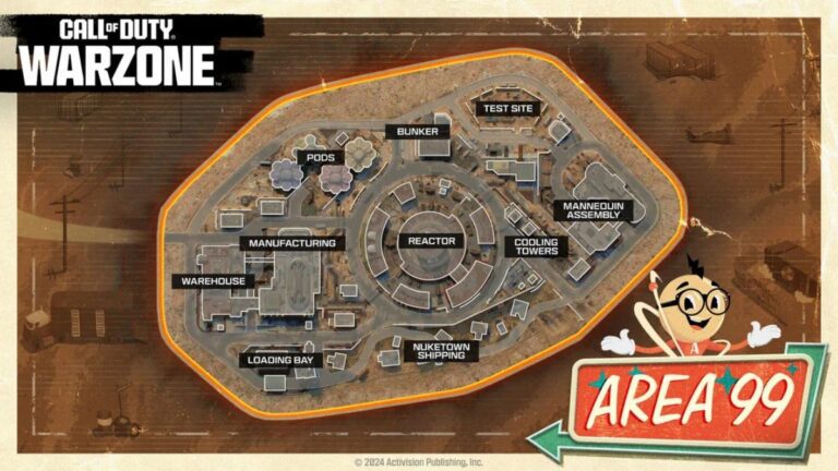 Warzone landing spots Area 99 landing spots