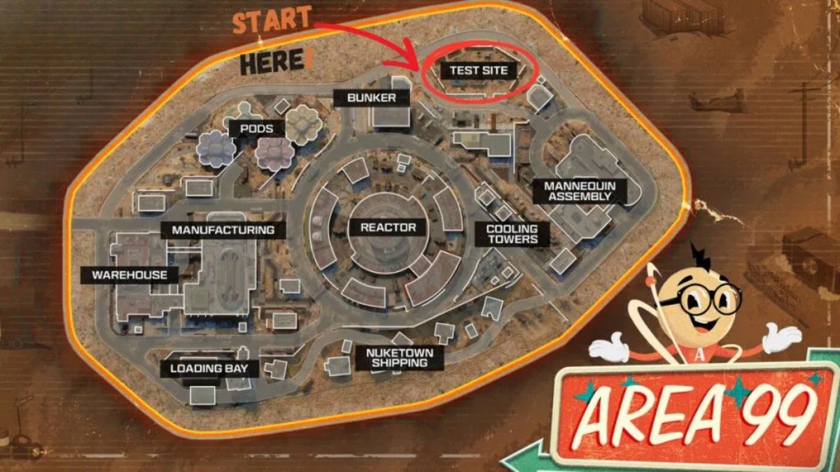 Warzone landing spots Area 99 landing spots