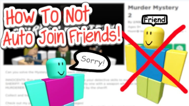 How to turn joins off in roblox