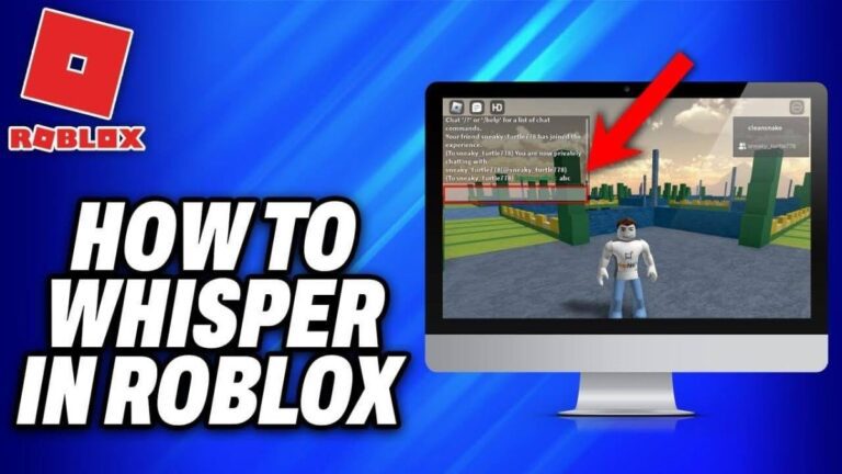 how to whisper in roblox