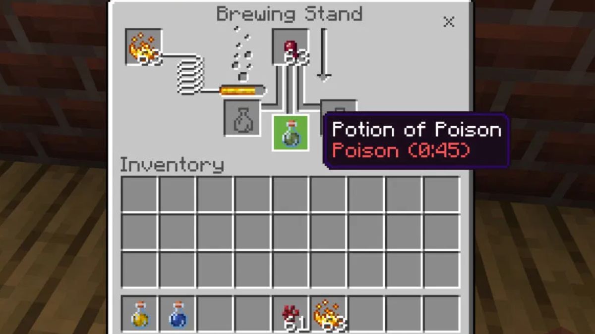 all minecraft potion recipes