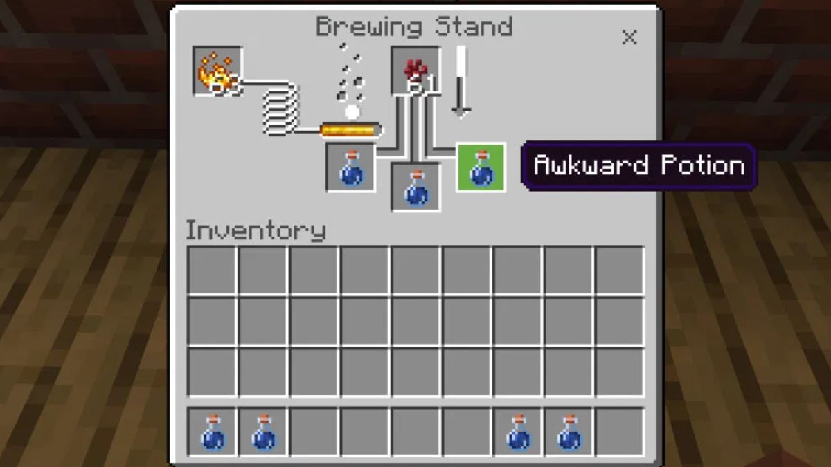 all minecraft potion recipes