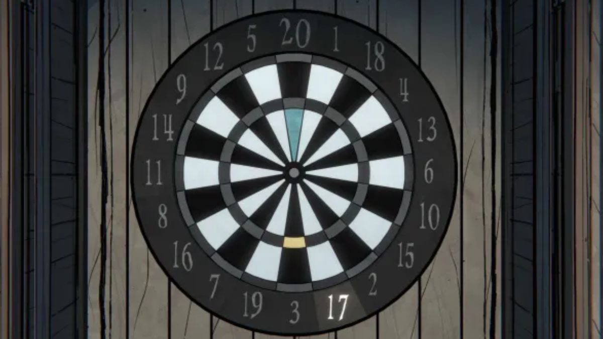 Billiard room dart puzzle in blue Prince