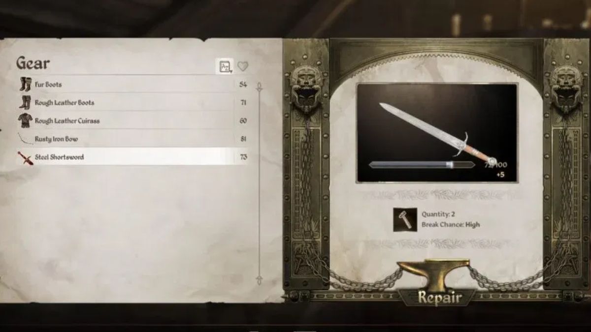 How to Repair Armor in Oblivion Remastered