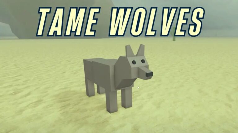 How to Tame a wolf in Dead Rails Roblox