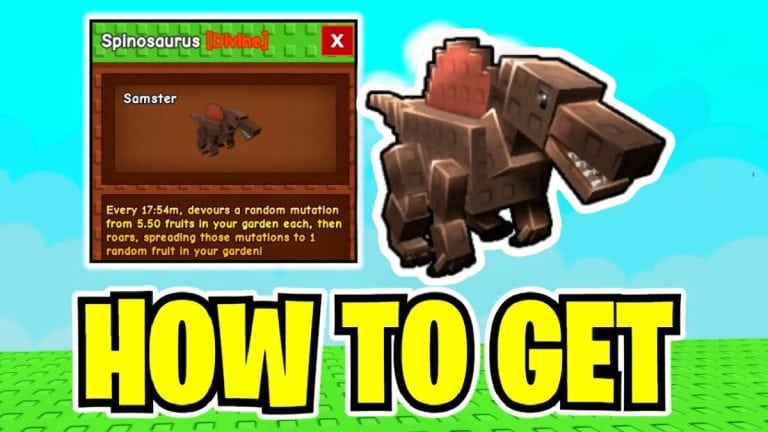 Spinosaurus in grow a garden Spinosaurus grow a garden