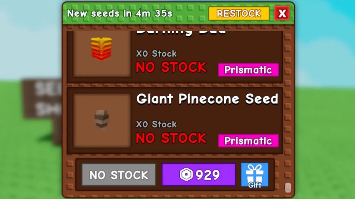 Giant Pinecone in Grow a Garden Giant Pinecone Grow a Garden