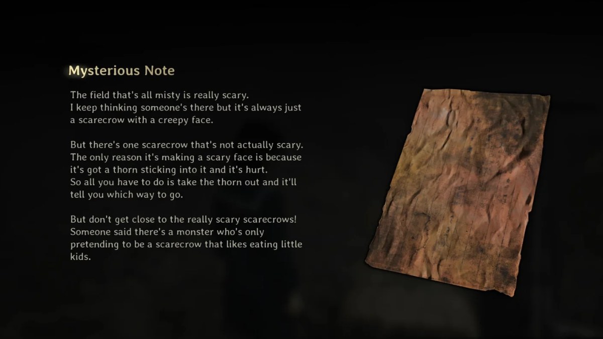 Scarecrow puzzle in Silent Hill f Scarecrow puzzle silent hill f silent hill f field puzzle