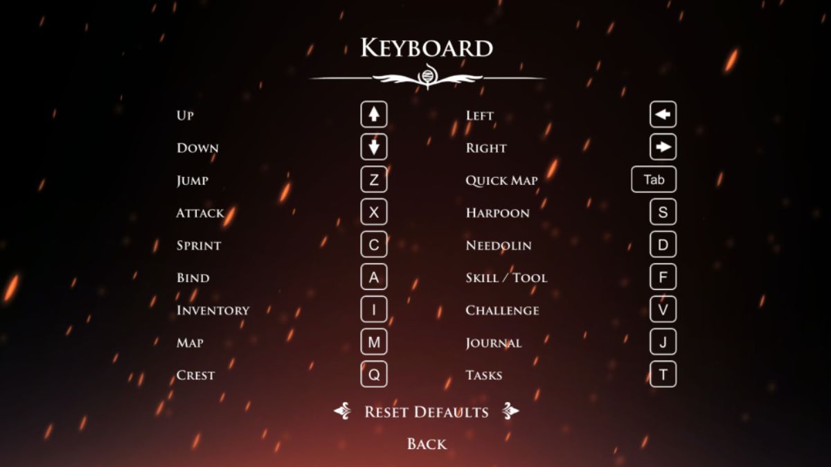 hollow knight silksong keyboard controls hollow knight best keyboard controls