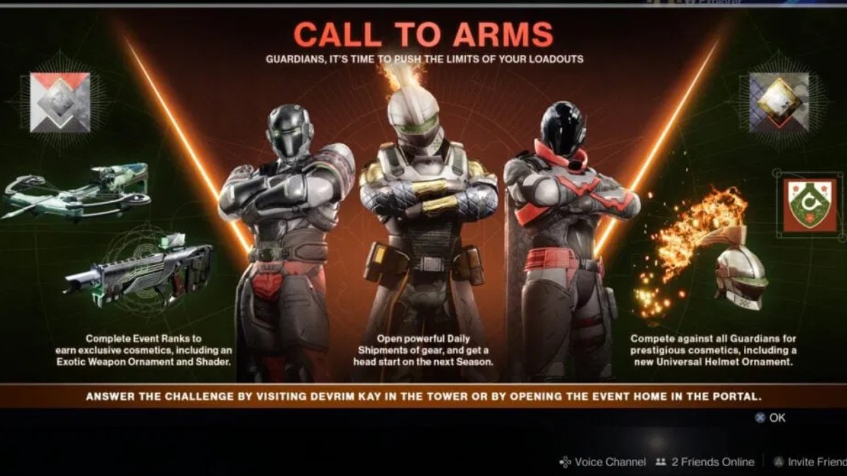 call to arms in destiny 2 call to arms event destiny 2 event