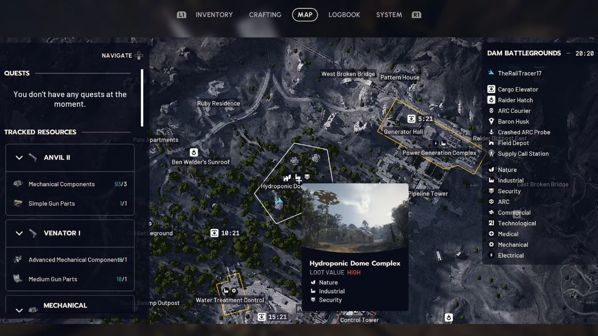 water filter in arc raiders where to find water filter arc raiders arc raiders water filter location