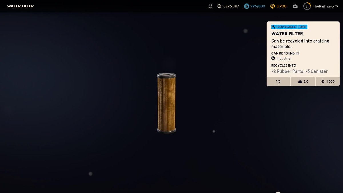 water filter in arc raiders where to find water filter arc raiders arc raiders water filter location