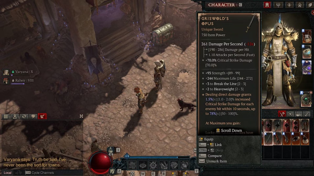 Diablo 4 Griswold’s Opus Location diablo 4 griswold's opus griswold's opus drop