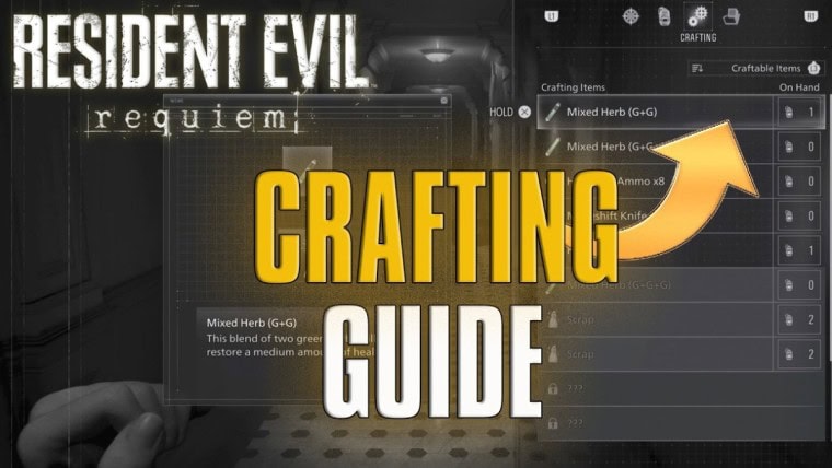 re9 crafting recipes resident evil requiem crafting resident evil 9 crafting